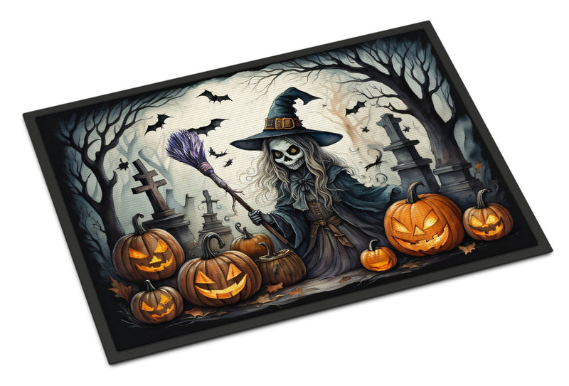 Witch Spooky Halloween Doormat 18x27