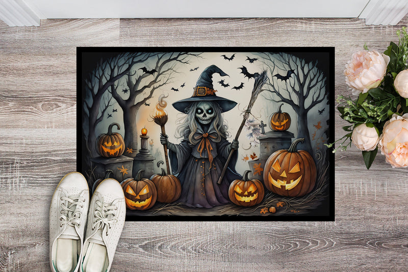 Witch Spooky Halloween Indoor or Outdoor Mat 24x36