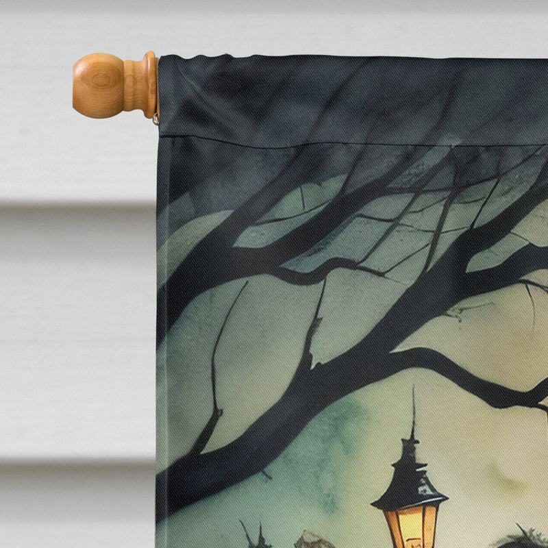 Zombies Spooky Halloween House Flag