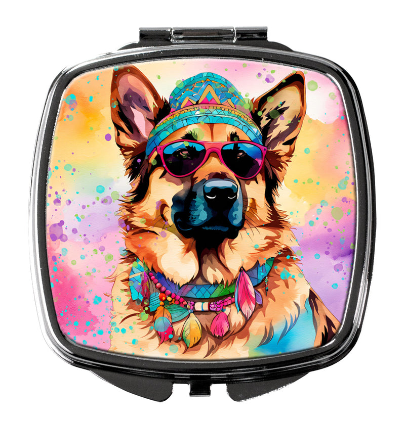 German Shepherd Hippie Dawg Compact Mirror