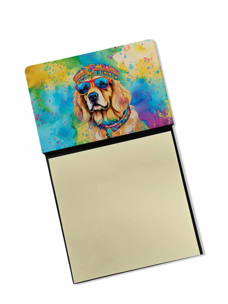 Golden Retriever Hippie Dawg Sticky Note Holder