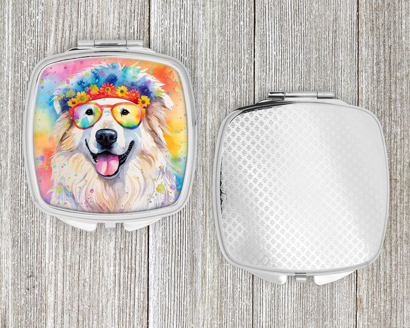 Great Pyrenees Hippie Dawg Compact Mirror