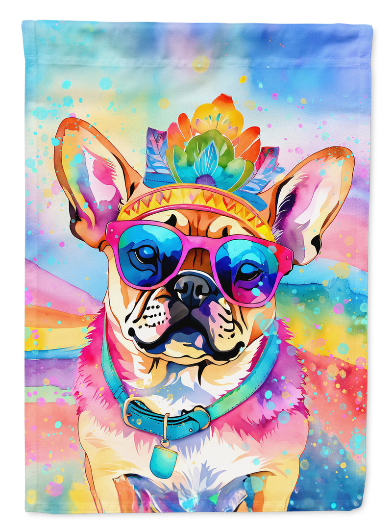 Pug Hippie Dawg House Flag