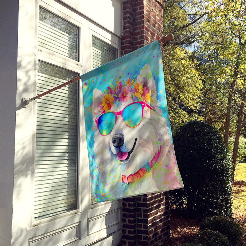 Samoyed Hippie Dawg House Flag