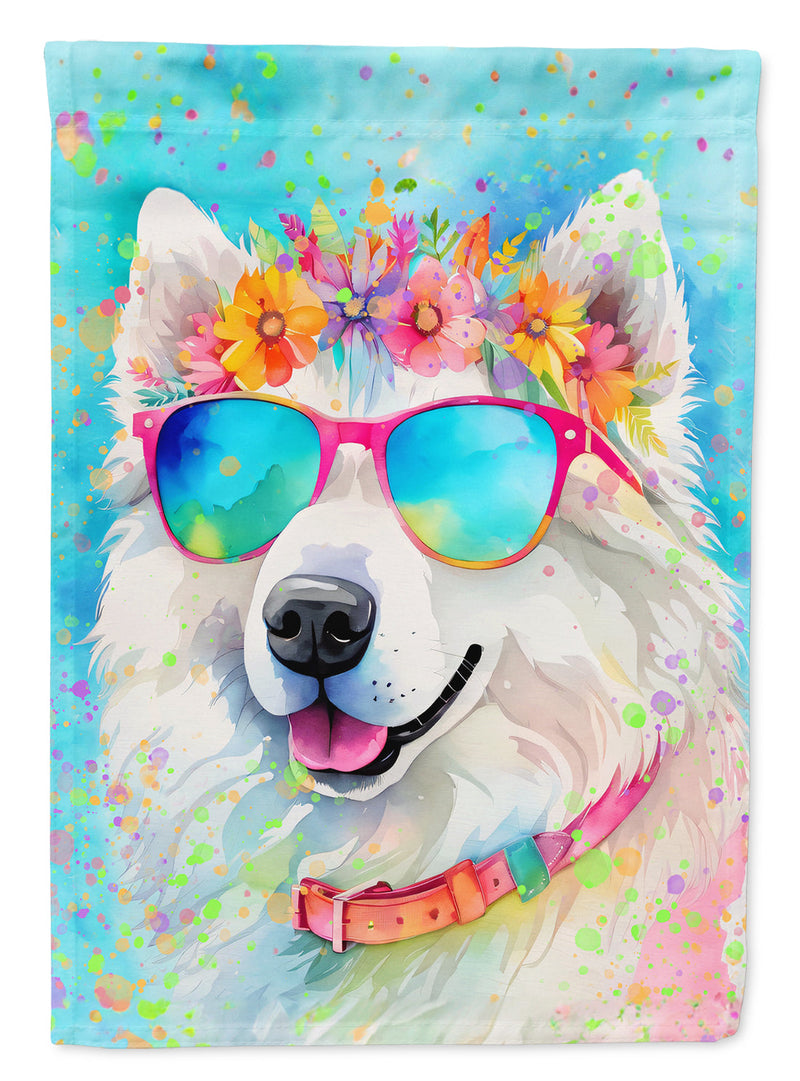 Samoyed Hippie Dawg House Flag