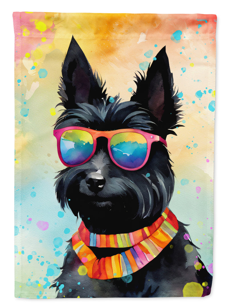 Scottish Terrier Hippie Dawg Garden Flag