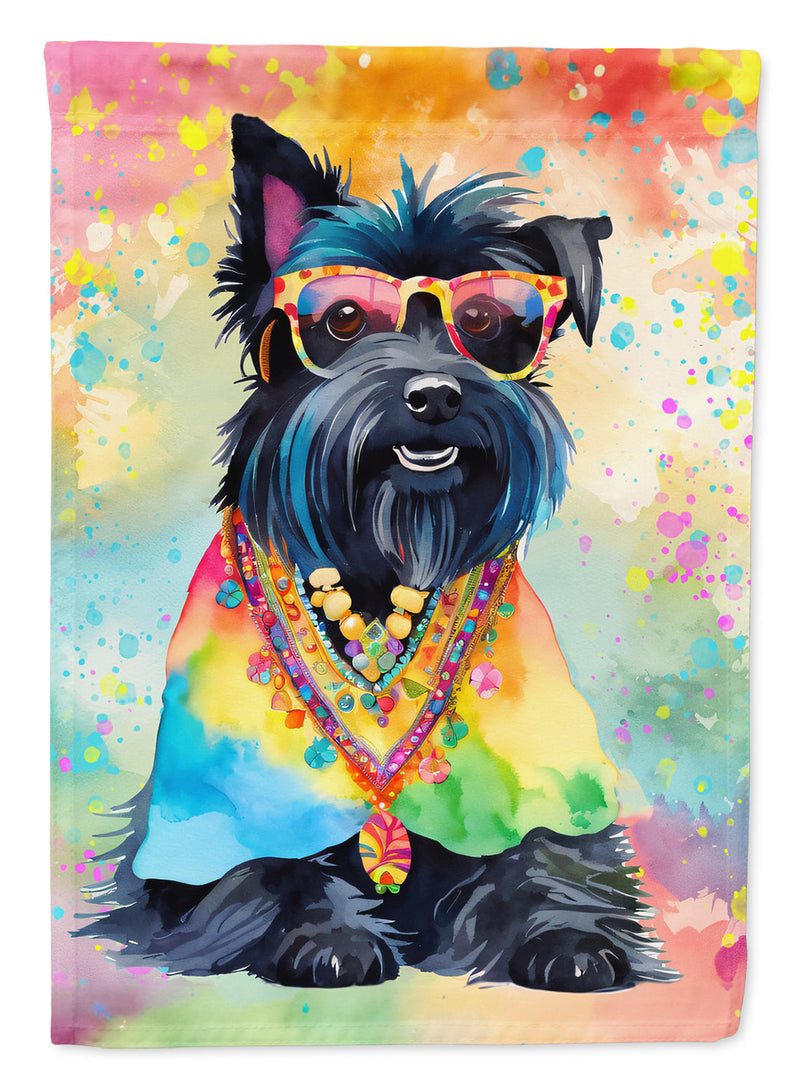 Scottish Terrier Hippie Dawg House Flag