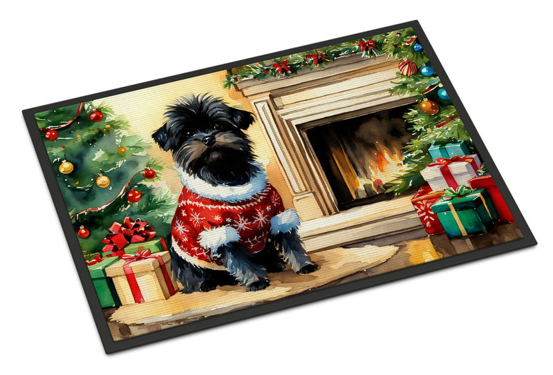 Affenpinscher Cozy Christmas Doormat