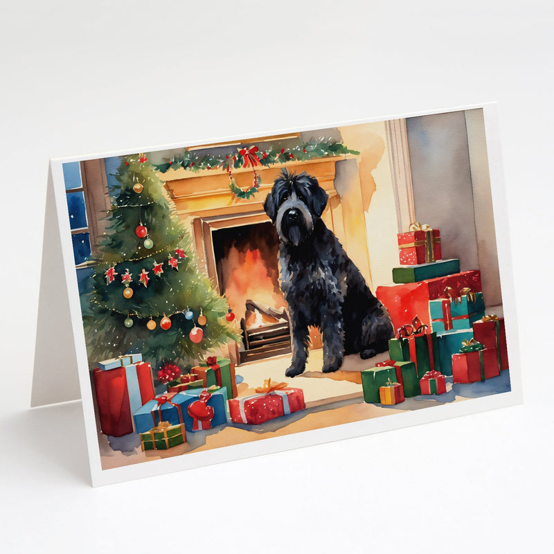 Bouvier des Flandres Cozy Christmas Greeting Cards Pack of 8