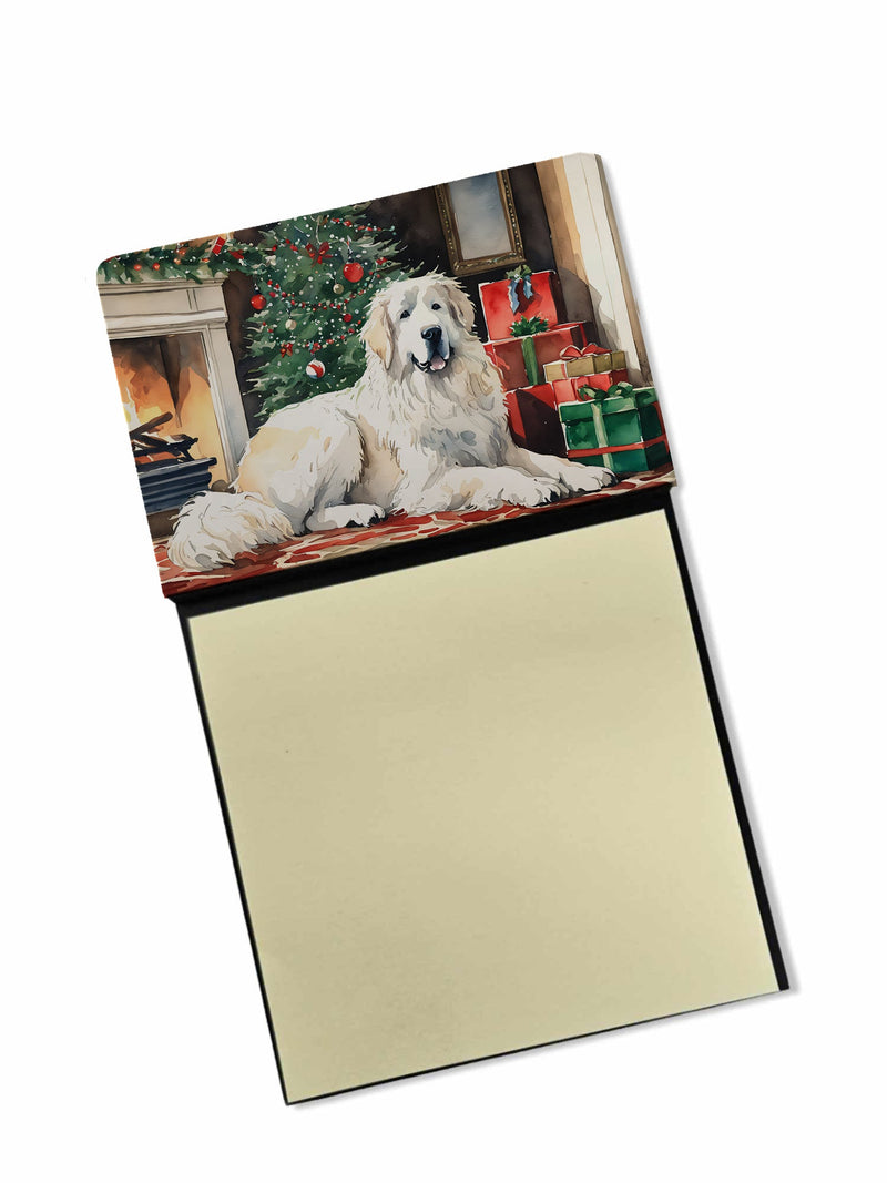 Great Pyrenees Cozy Christmas Sticky Note Holder