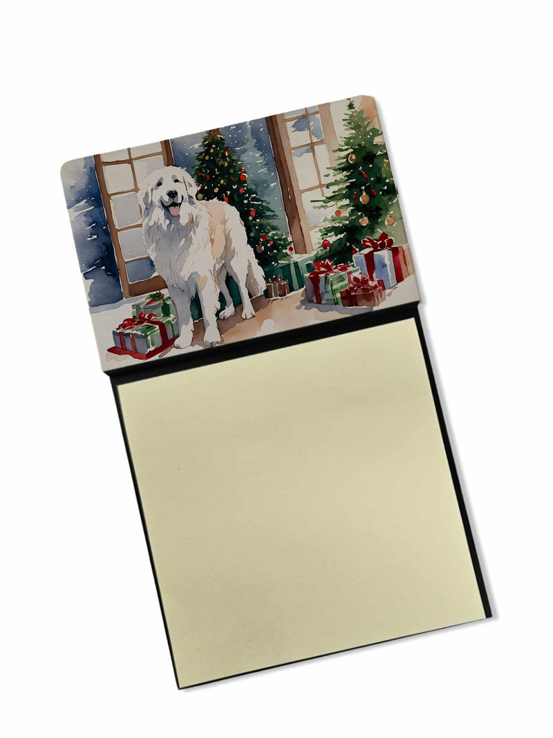 Great Pyrenees Cozy Christmas Sticky Note Holder