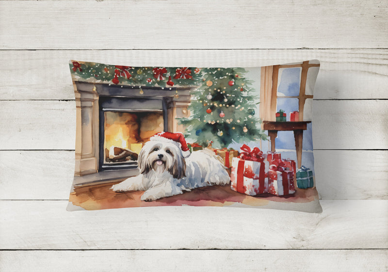 Havanese Cozy Christmas Throw Pillow