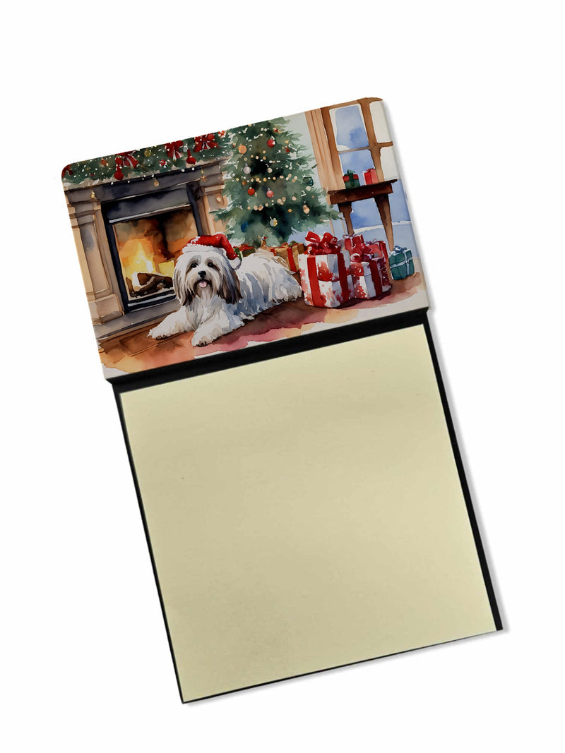 Havanese Cozy Christmas Sticky Note Holder