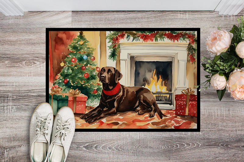 Labrador Retriever Cozy Christmas Doormat