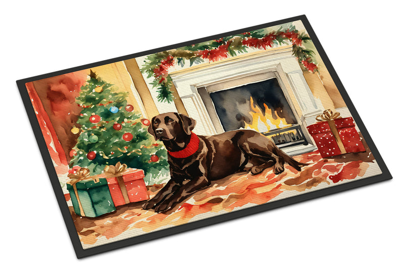 Labrador Retriever Cozy Christmas Doormat