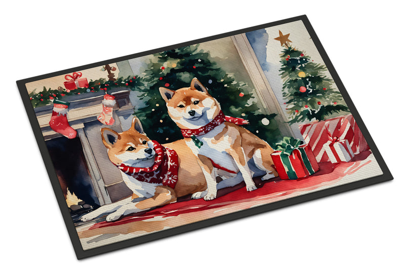 Shiba Inu Cozy Christmas Doormat