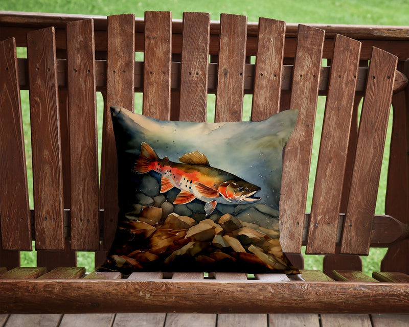 Brook Trout Throw Pillow