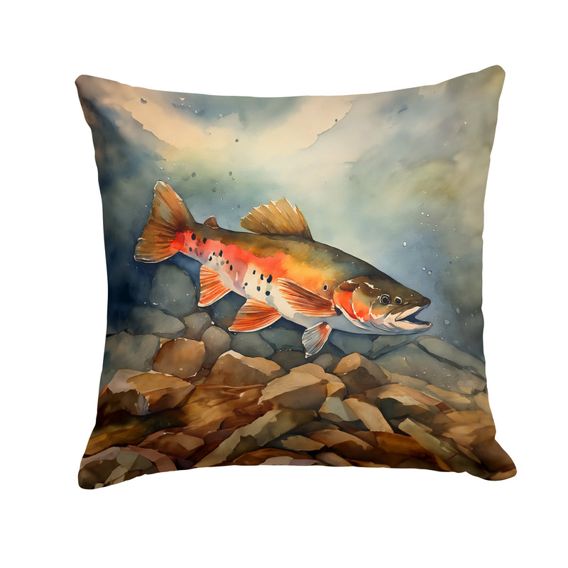 Brook Trout Throw Pillow