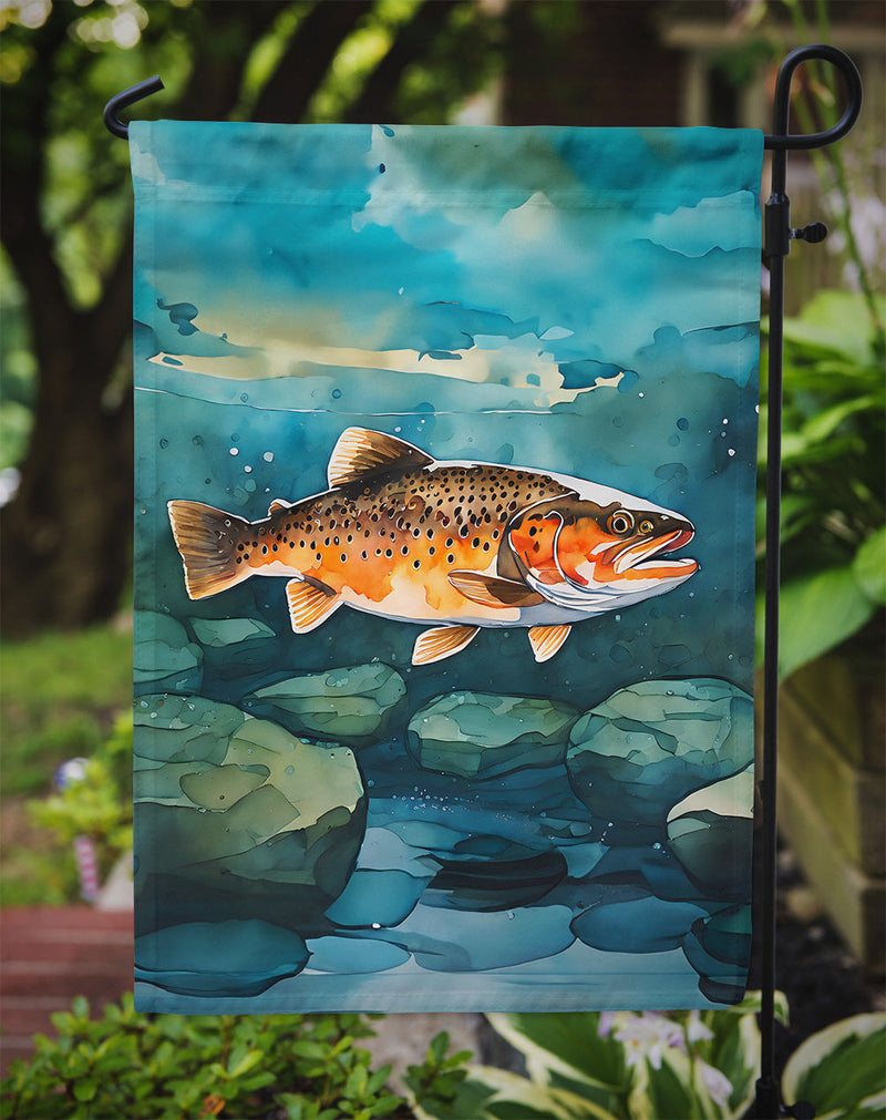 Brown Trout Garden Flag