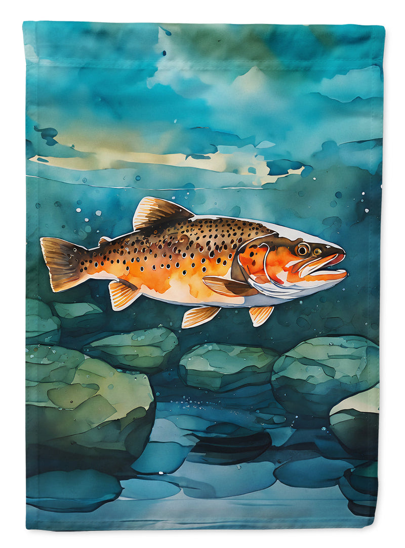 Brown Trout Garden Flag