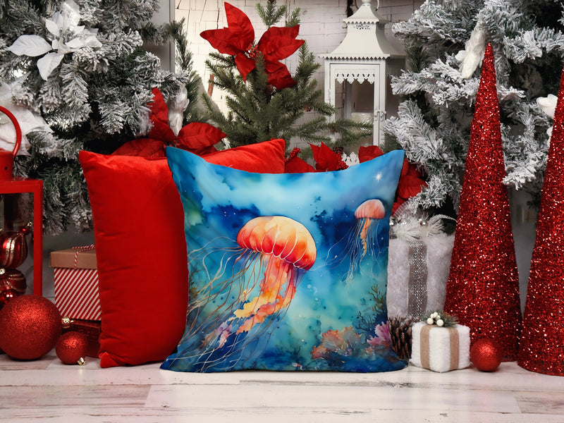 Jellyfish Throw Pillow