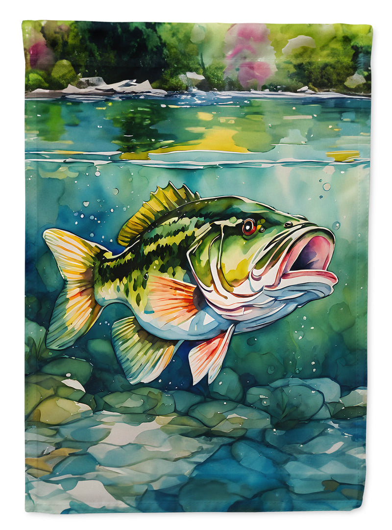 Largemouth Bass Garden Flag