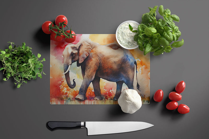 Elephant Glass Cutting Board Large