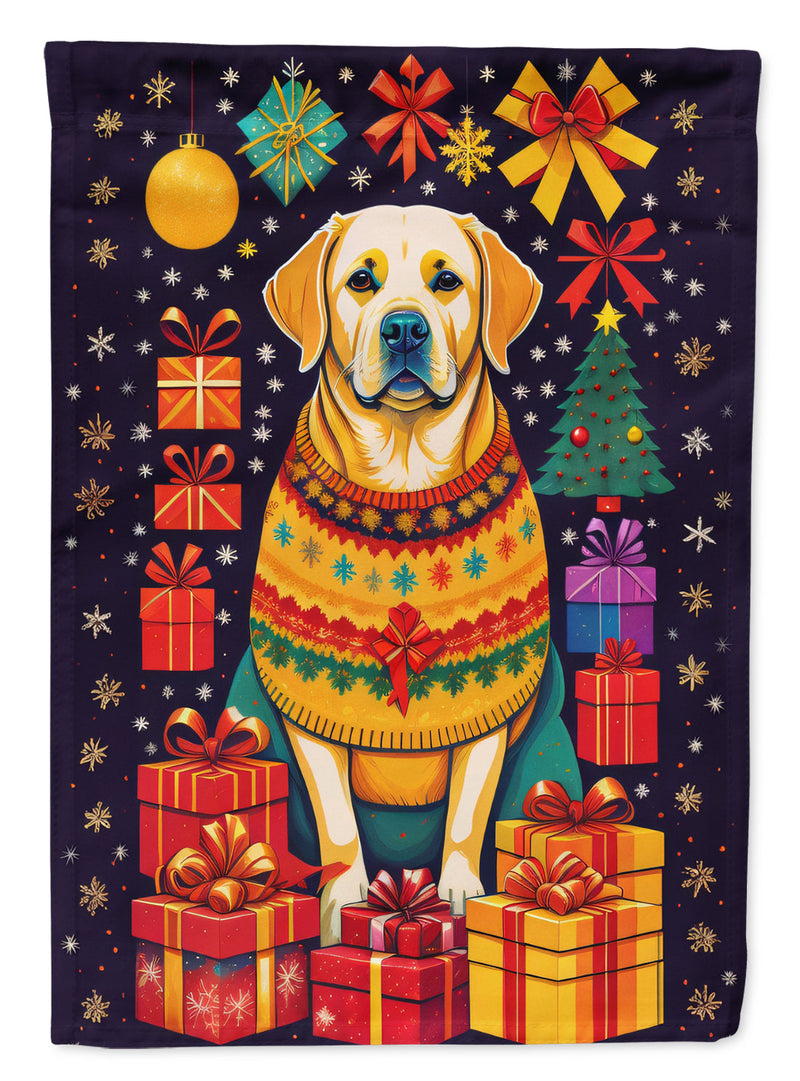 Labrador Retriever Holiday Christmas House Flag