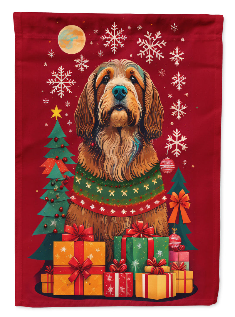 Otterhound Holiday Christmas Garden Flag