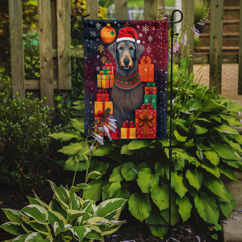 Scottish Deerhound Holiday Christmas Garden Flag