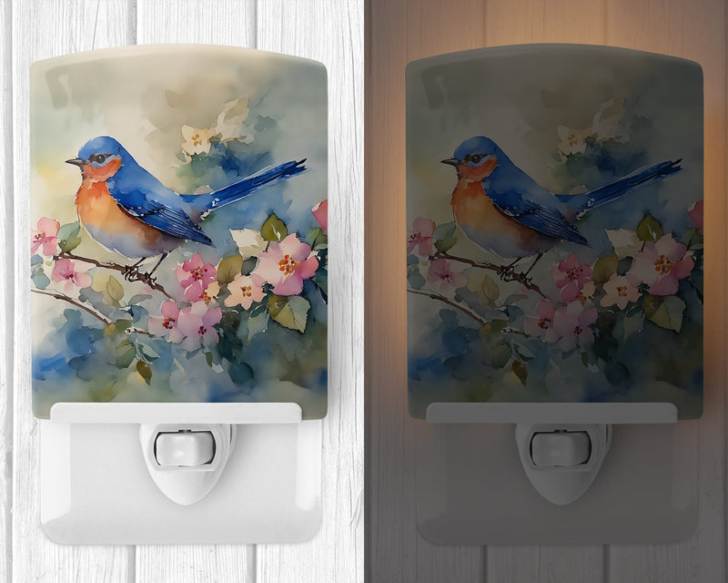 Bluebird Ceramic Night Light