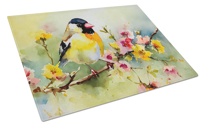 Goldfinch Glass Cutting Board