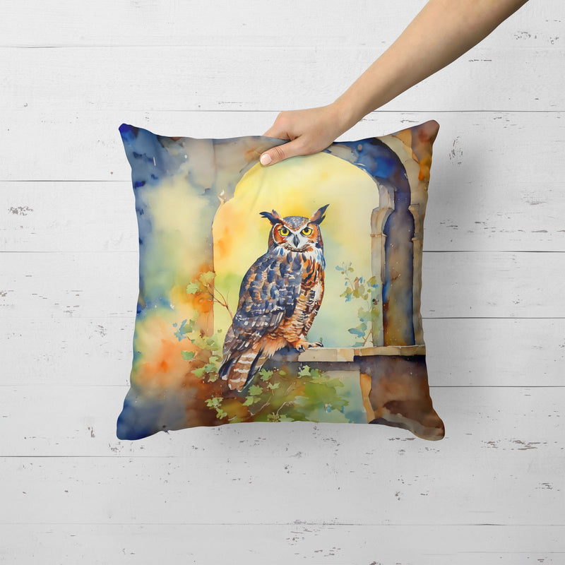 Great Horned Owl Throw Pillow