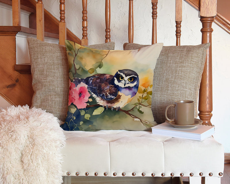 Spectacled Owl Throw Pillow