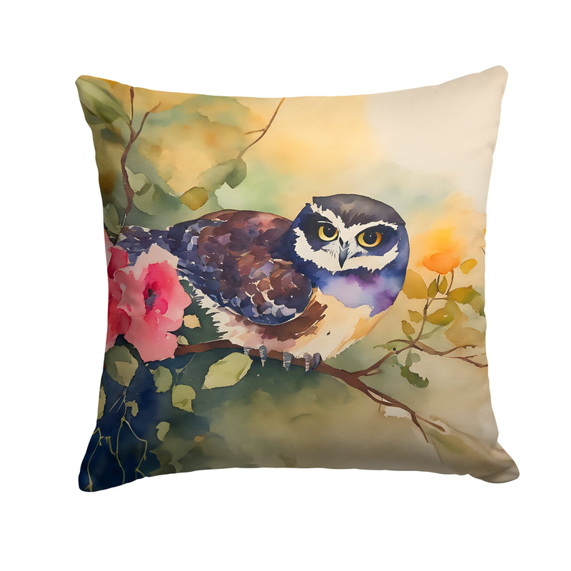 Spectacled Owl Throw Pillow