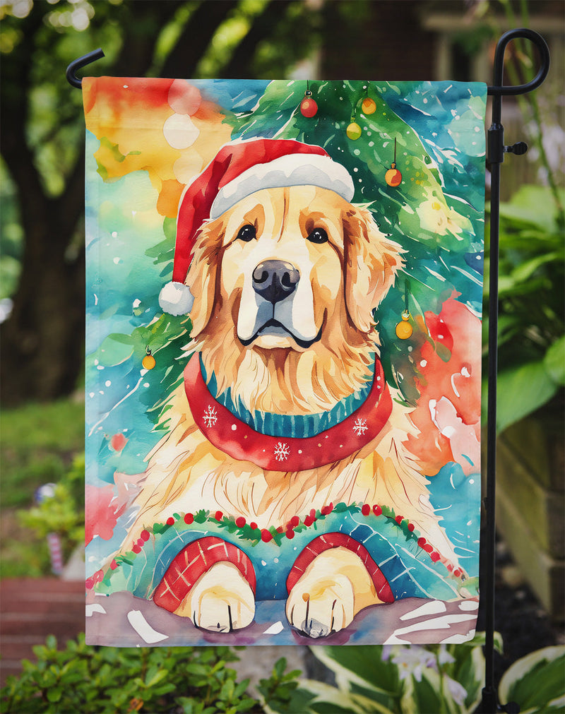 Golden Retriever Christmas Garden Flag