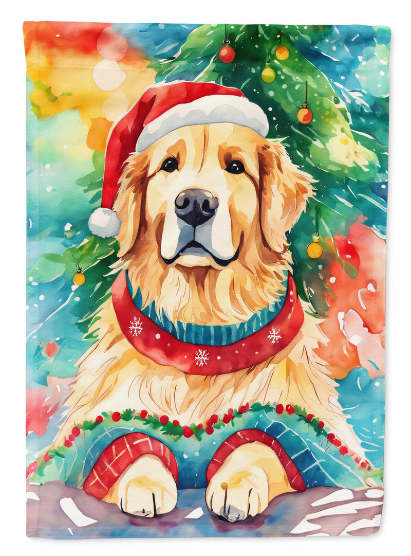 Golden Retriever Christmas Garden Flag