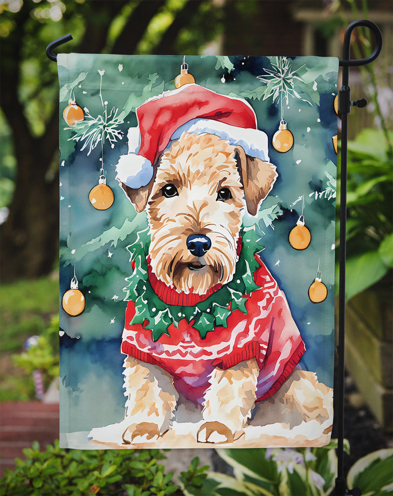 Lakeland Terrier Christmas Garden Flag