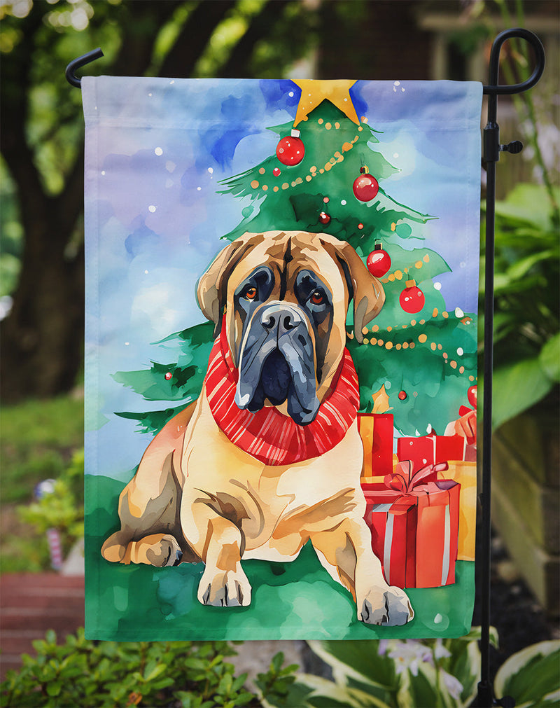 Mastiff Christmas Garden Flag