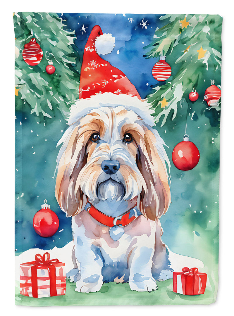 Petit Basset Griffon Vendeen Christmas House Flag