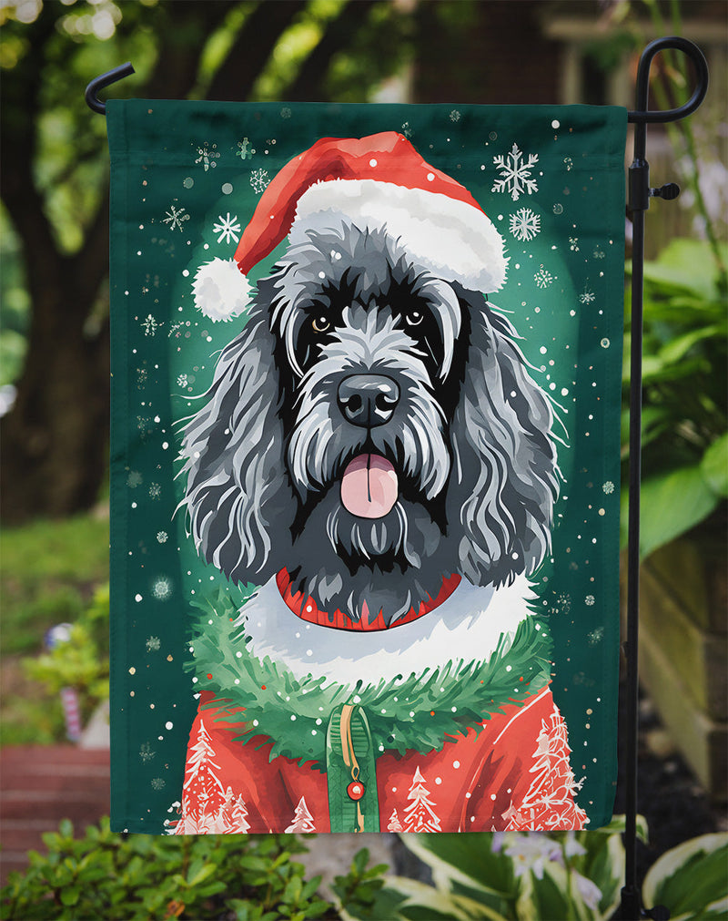 Portuguese Water Dog Christmas Garden Flag