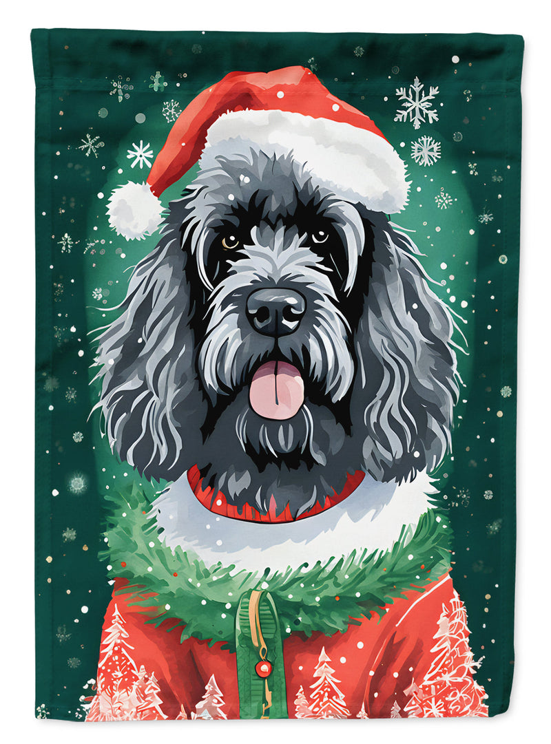 Portuguese Water Dog Christmas Garden Flag