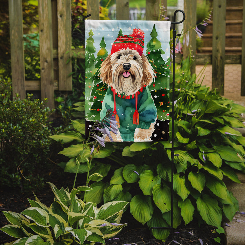 Puli Christmas Garden Flag