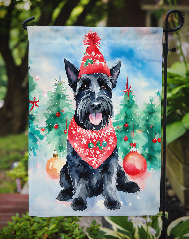 Scottish Terrier Christmas Garden Flag