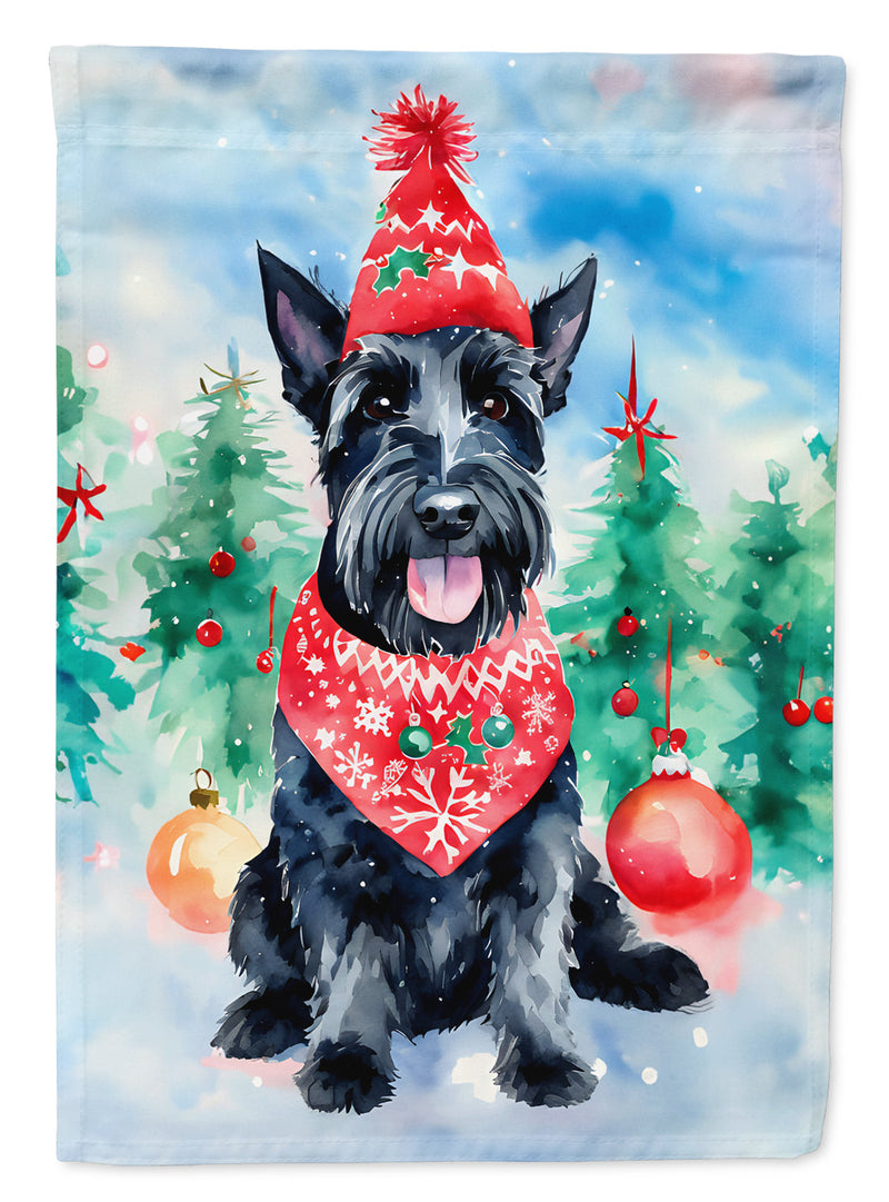 Scottish Terrier Christmas Garden Flag