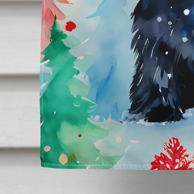 Scottish Terrier Christmas House Flag