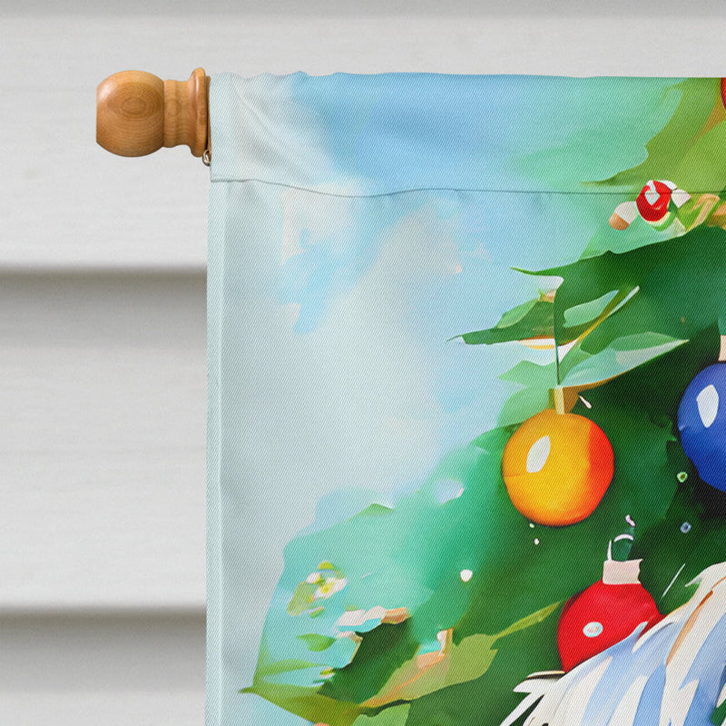 Sealyham Terrier Christmas House Flag