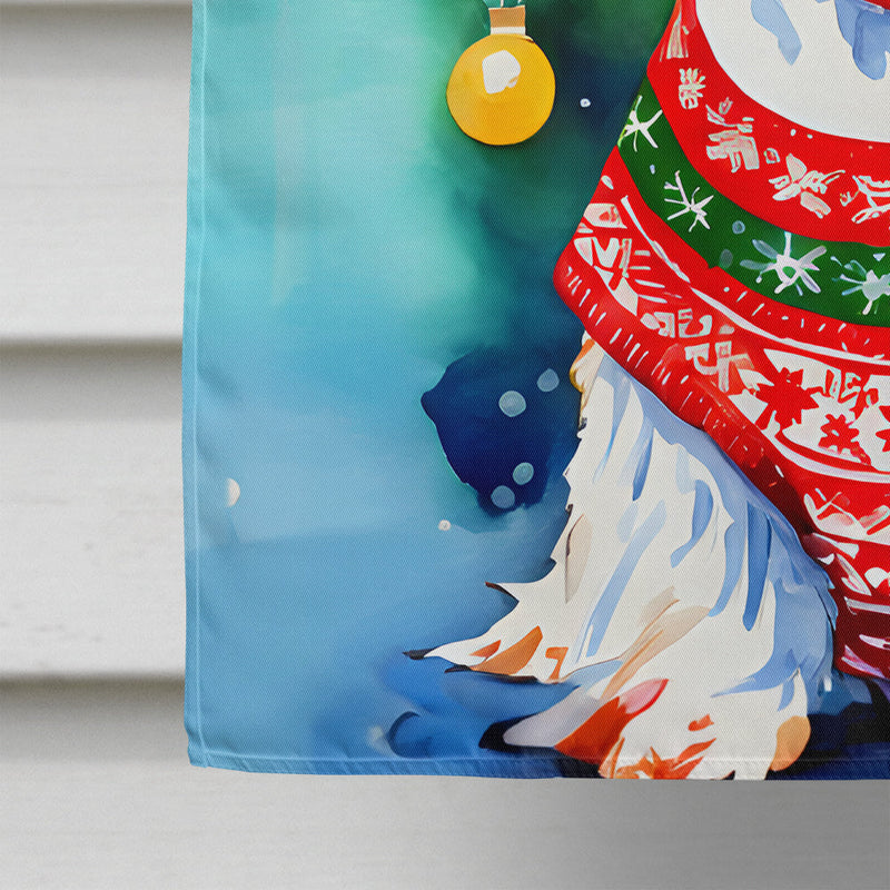 Sealyham Terrier Christmas House Flag