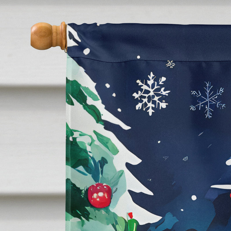 Shiba Inu Christmas House Flag