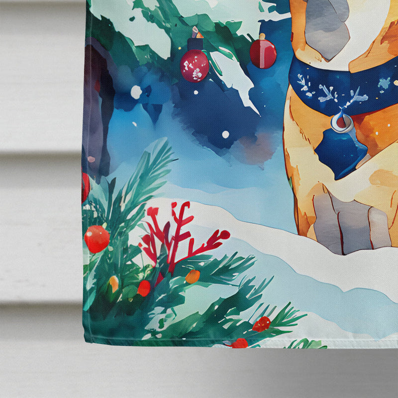 Shiba Inu Christmas House Flag